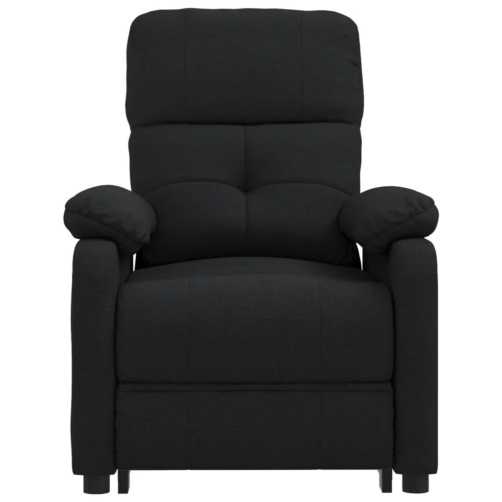 Poltrona Elettrica Massaggiante Reclinabile Nera in Tessuto cod mxl 32099