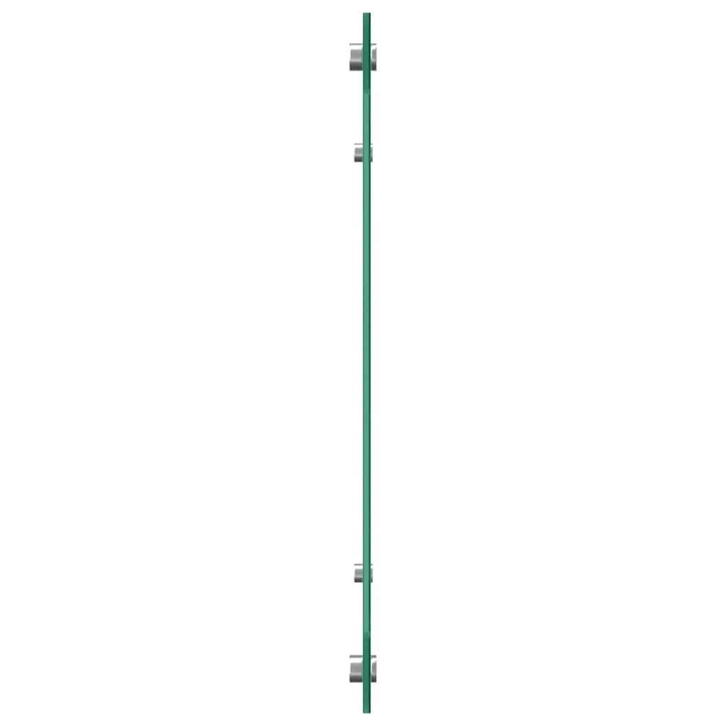 Elegante paraschizzi da cucina 110 x 50 cm resistente al calore facile da installare in vetro temperato grigio scuro 02_0058484
