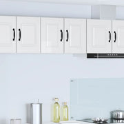 Mobile da cucina con porta 2 pz-Set di 2 Armadio da cucina Bianco Lucido 30 x 31 x 40 cm