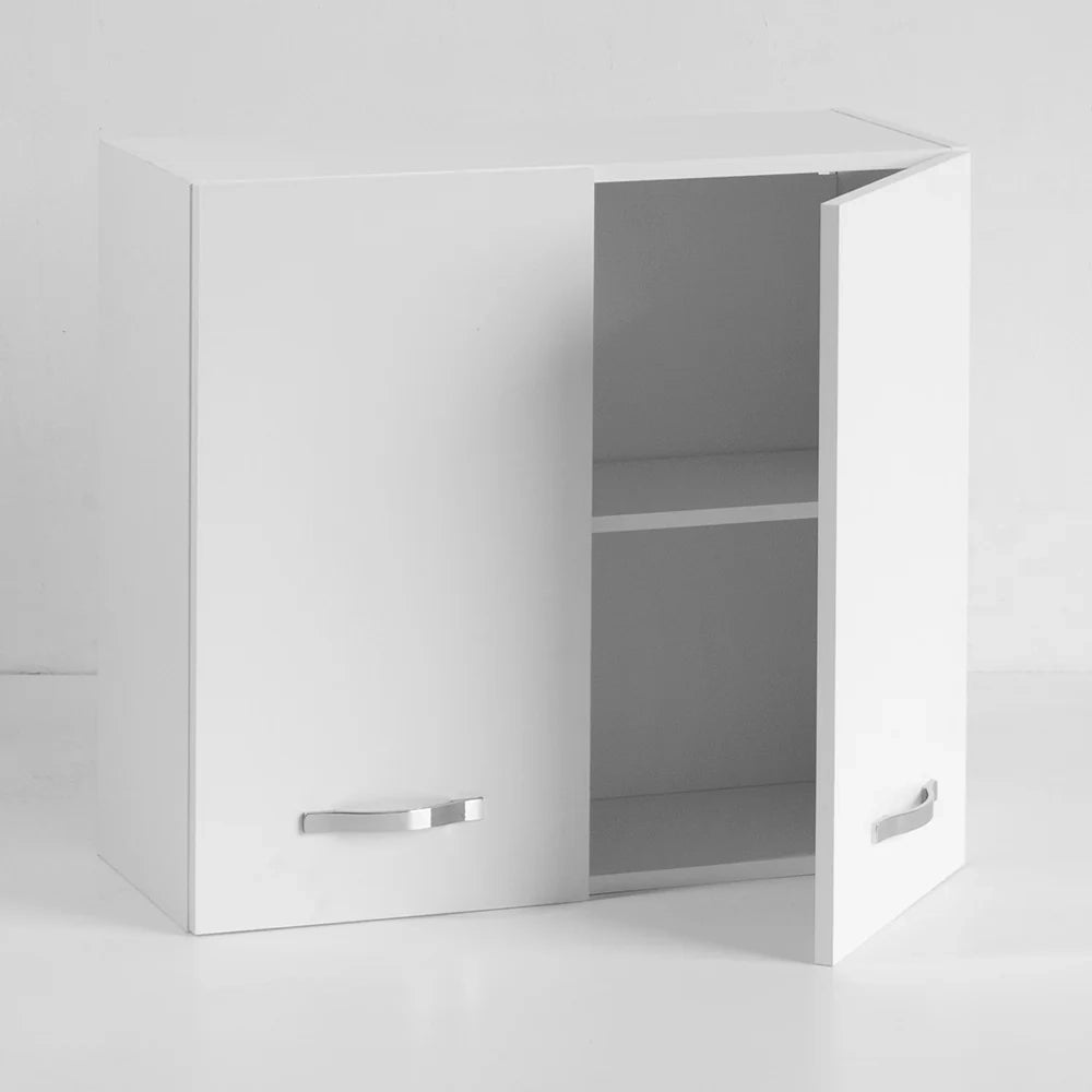 Pensile colapiatti per cucina componibile da 80 cm con due ante, realizzata in legno 100% MADE IN ITALY colore Noce