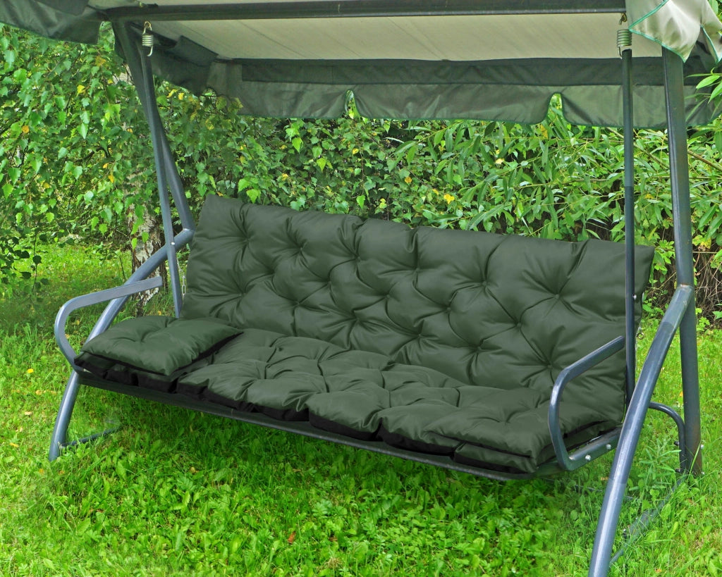 AIO FACTORY Set di cuscini da giardino 100x60x50 cm impermeabile verde