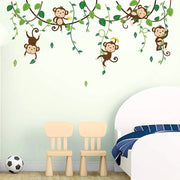 Decorazioni per Parete per Bambini - Animali della Giungla - Sticker per Parete per Camera da Bambini
