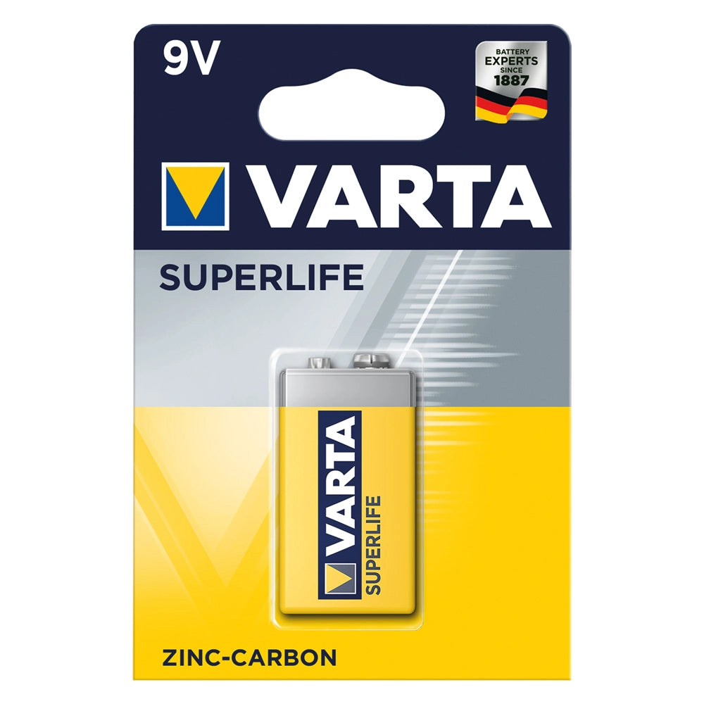 PILA TRANSISTOR SUPERLIFE '6F22' Pz 1 - 9V - E- 10 blister  - VARTA