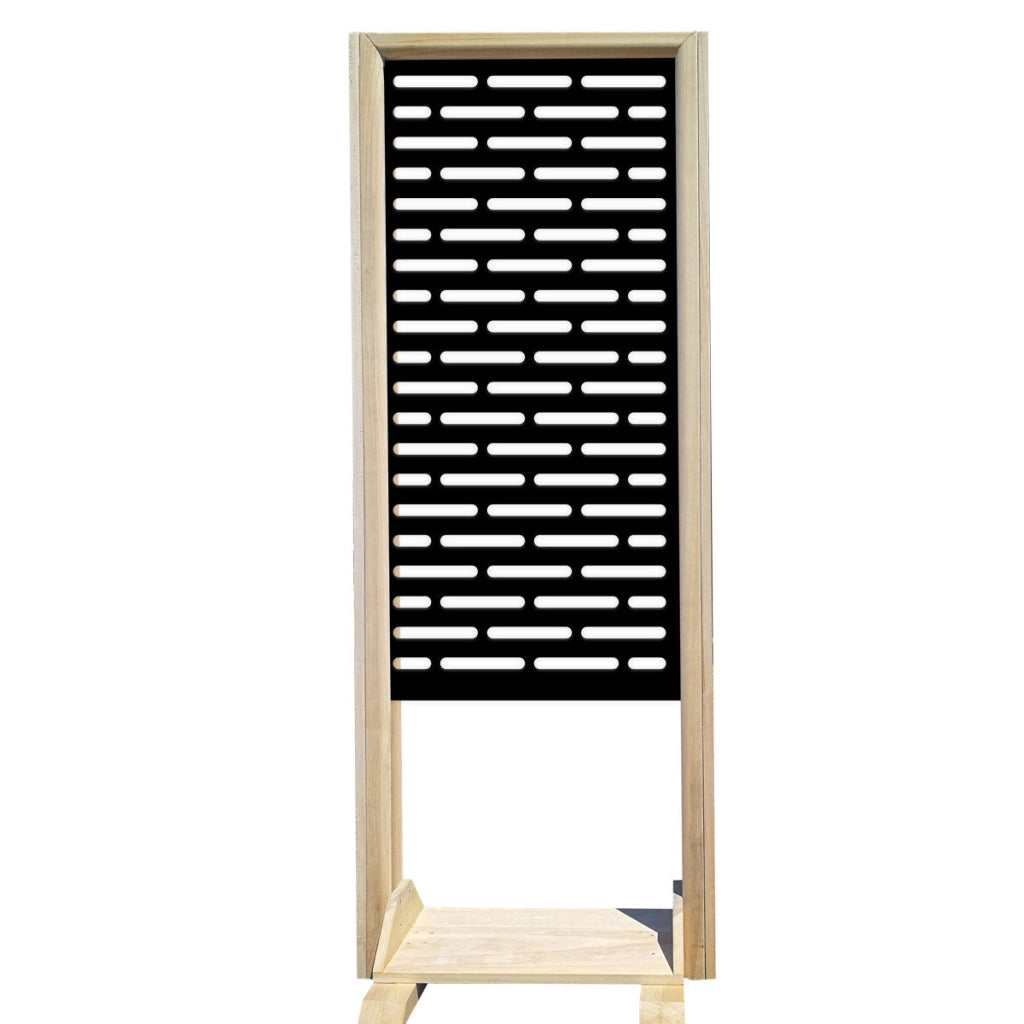HOTDOG - Separè - Paravento modulabile - 70x190cm - in Legno e PVC Colore: nero
