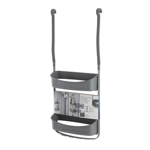Mensola per Doccia Portaoggetti da Appendere 2 Ripiani PVC Fox Colore: Grigio