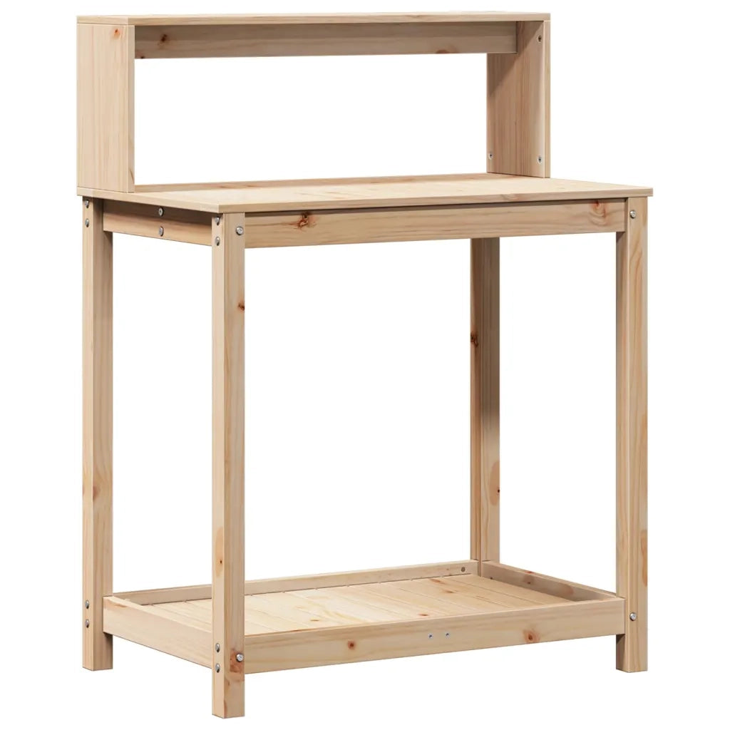 Tavolo Invaso con Ripiani 82,5x50x109,5 cm Legno Massello Pino CFW7684570