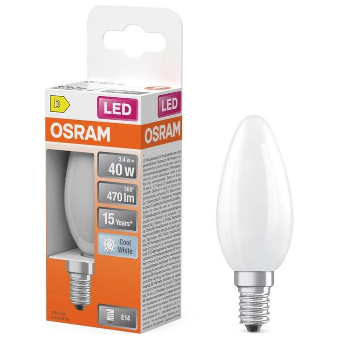 Osram Lampadina LED a Filamento Clear E14 1.8W 840 Vetro Bianco Neutro