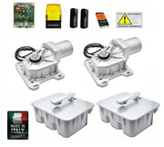 KIT CROMO CANCELLO BATTENTE 230V INTERRATO APRICANCELLO CON CASSE DI FONDAZIONE