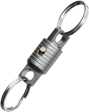 Organizzatore chiavi 360° rotazionale - Doppia hanger per chiavi - Organizzatore chiavi in titanio - Peso leggero - Resistente alla corrosione - Lunga durata