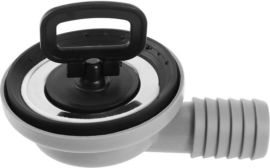 Afvoerset 90 Gradi - Diametro 56 mm - Systema di Filtro - Ideale per Caravan e Barche - Duraturo e Resistente all'Ossidazione - Adatto per Lavandini