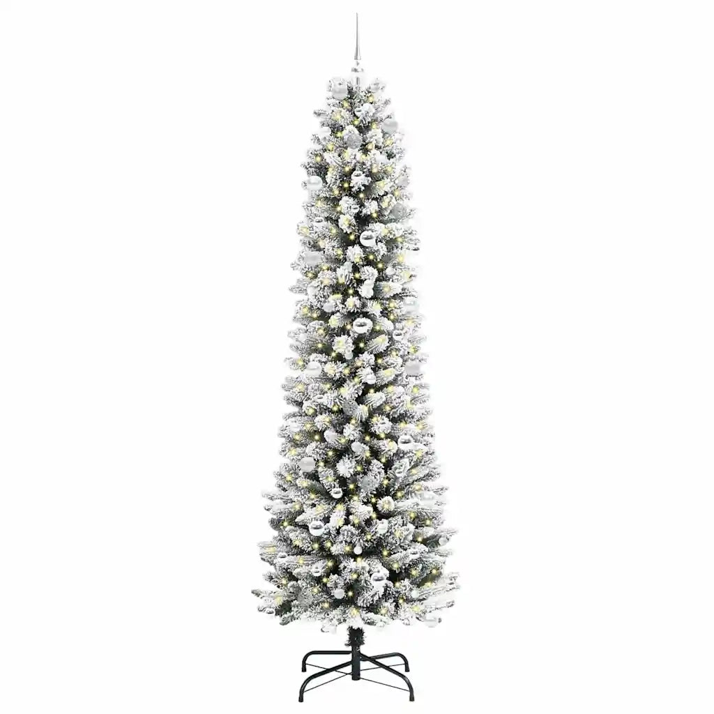 Albero di Natale artificiale con 300 LED Bianco 240 cm 3396134