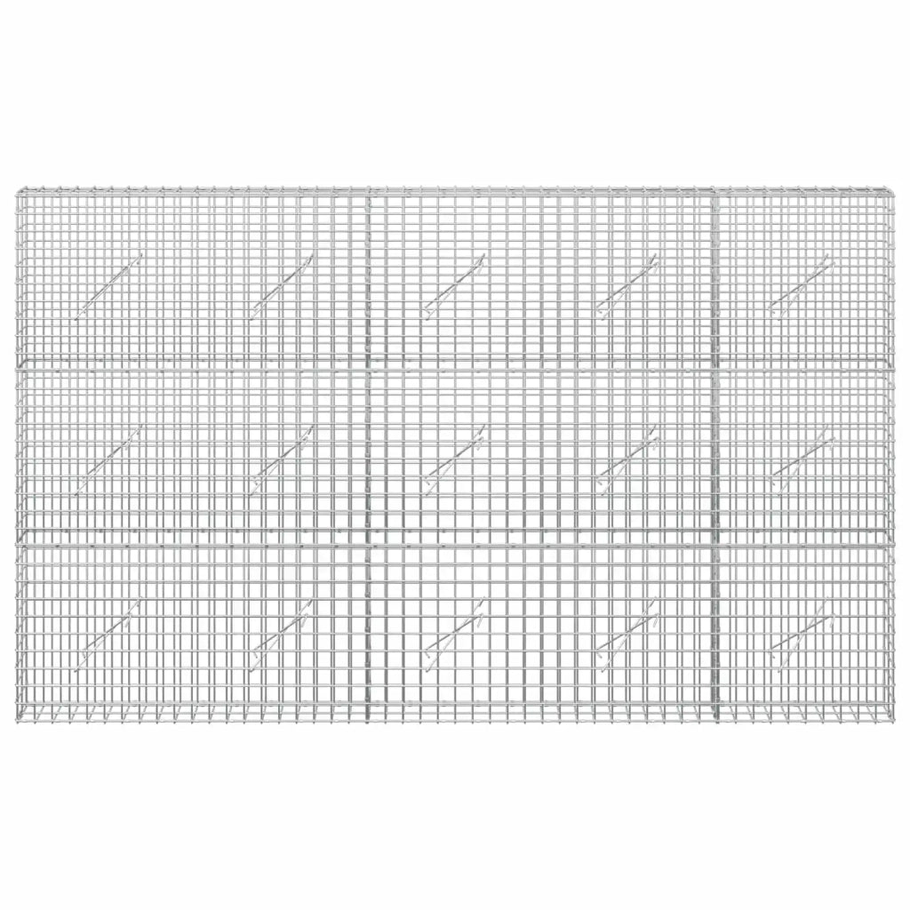 Gabion con Filo da 3,5 mm e Maglia da 5x5 cm 250x10x150 cm 3462071