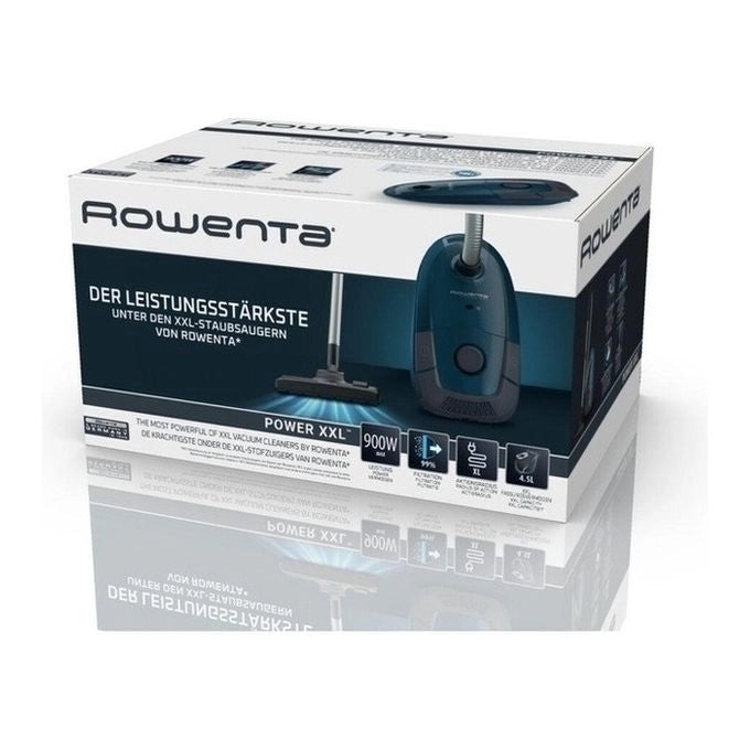 Rowenta RO3126 Power XXL Aspirapolvere a Traino con Sacco 4,5 L 900 W 76 dB colore Blu
