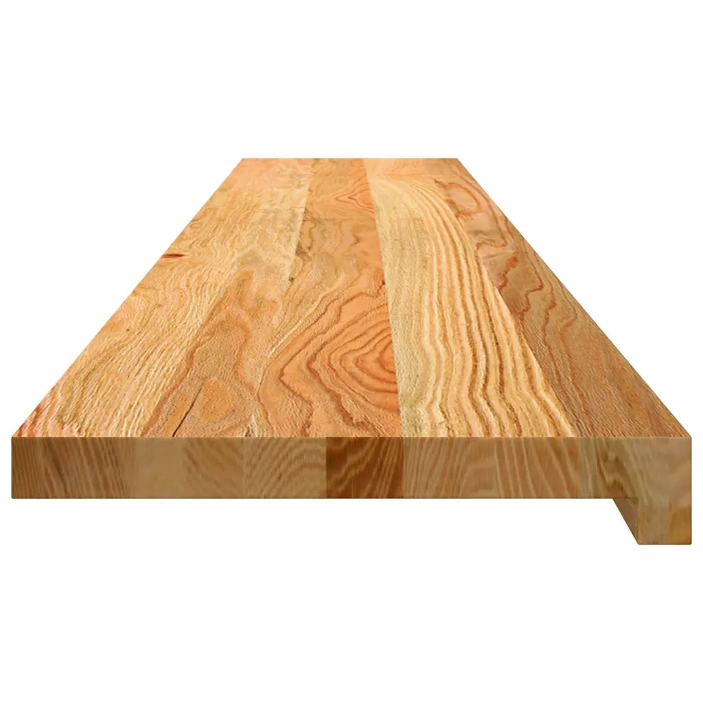 Davanzali 2 pz Marrone Chiaro 140x25x2cm Legno Massello Rovere