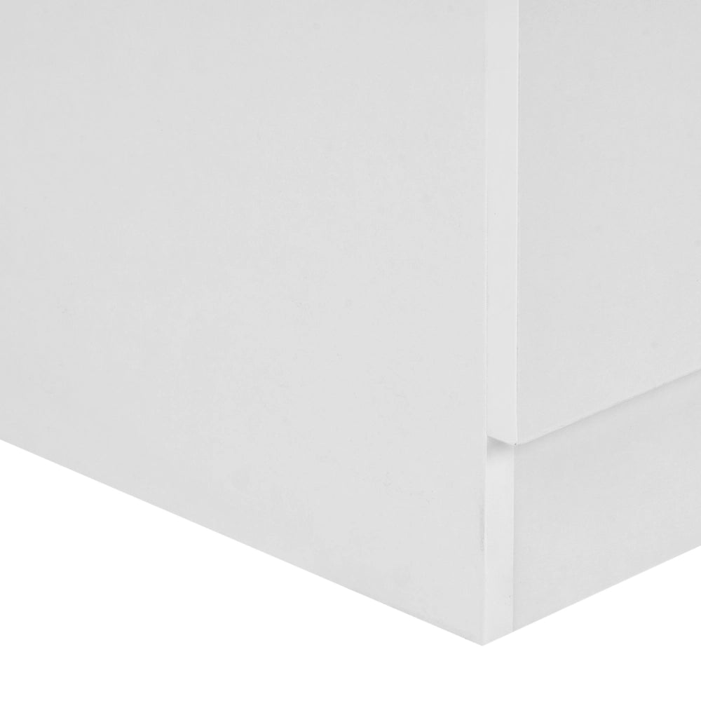 Cassettiera in truciolato bianco 4 cassetti 100 x 80 cm Soggiorno Camera da letto Corridoio Design scandinavo
