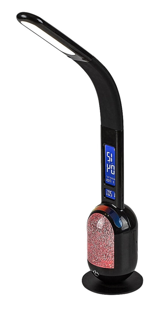 Lampada da tavolo LED RGB ricaricabile nera Figen 5W