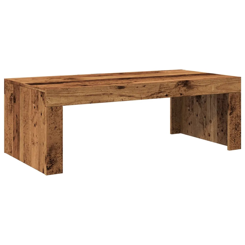 Tavolino da Salotto-Tavolino da soggiorno-Tavolo Legno Antico 102x50x35 cm in Truciolato 634015