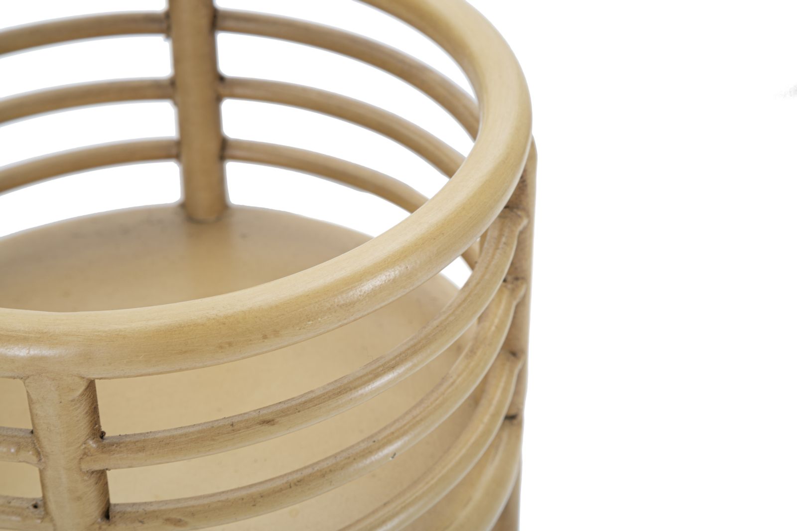 Porta Vaso Panama Stand Ø 30x76 cm in Ferro e Plastica