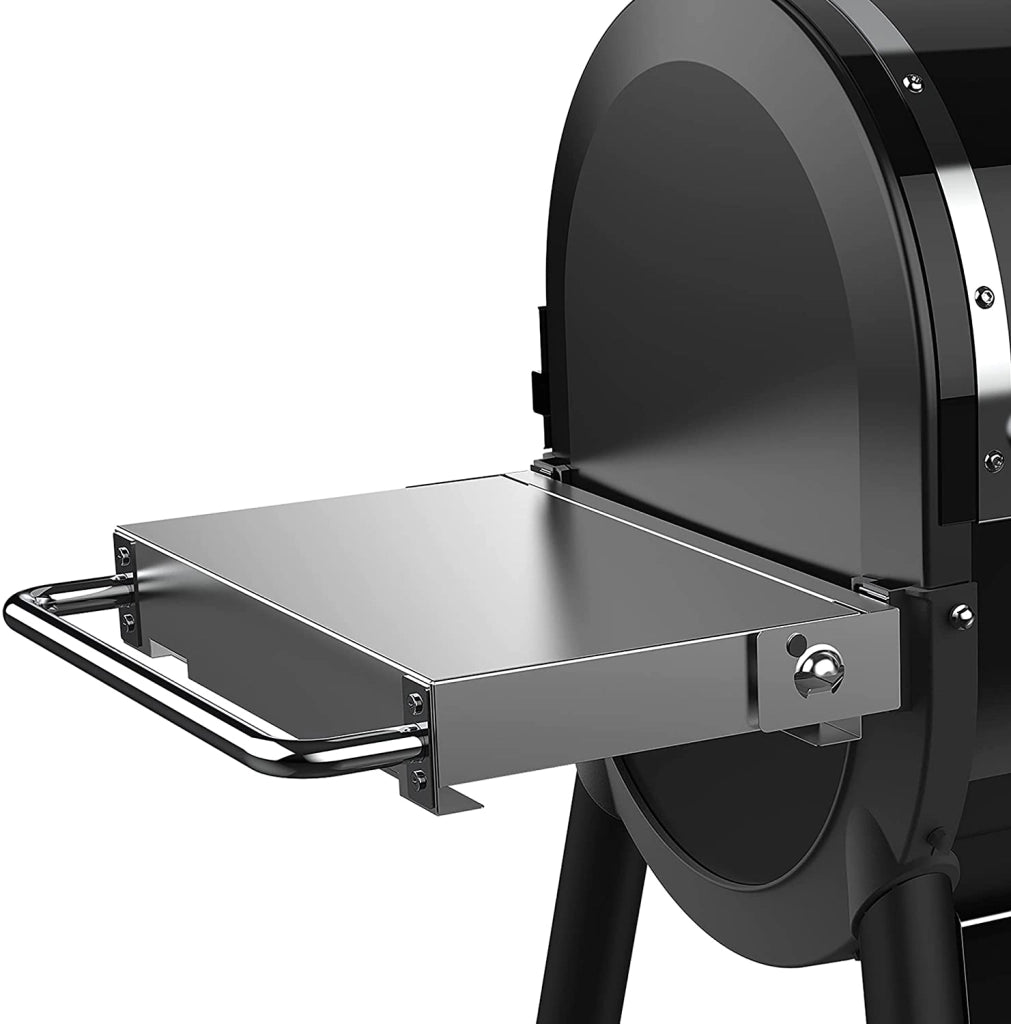 Tavolo laterale ripiegabile in acciaio inox accessorio per barbecue a pellet 7001 weber