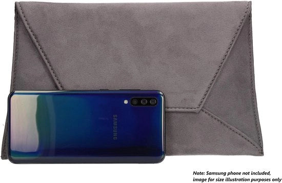 Borsa Clutch per donne, grigia