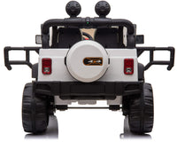 Macchina Elettrica per Bambini 2 Posti Maxi Fuoristrada 12V Happy Kids Bianca