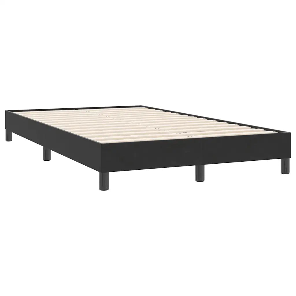 Letto a Molle senza Materasso-Struttura Letto Nero 120x220 cm in Velluto