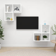 Set Mobile TV 4 pz Bianco in Truciolato 3079763