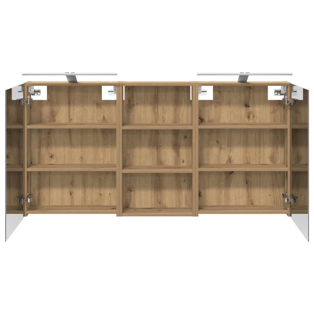 Set di Armadi da Bagno con lo scaffale 3 pcs 140 x 14,5 x 70 cm