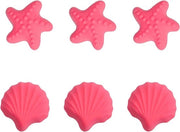 Cartoon Chiave a Stella in Silicone - 6 Stuks - Rosa - Per Camera dei Bambini e Mobili