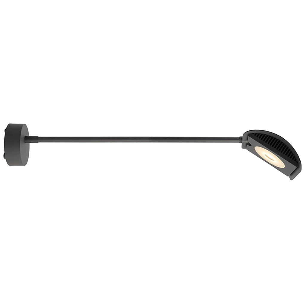 Faretto LED 15W proiettore orientabile esterni luci insegne tabelle 3000K IP65 GRIGIO