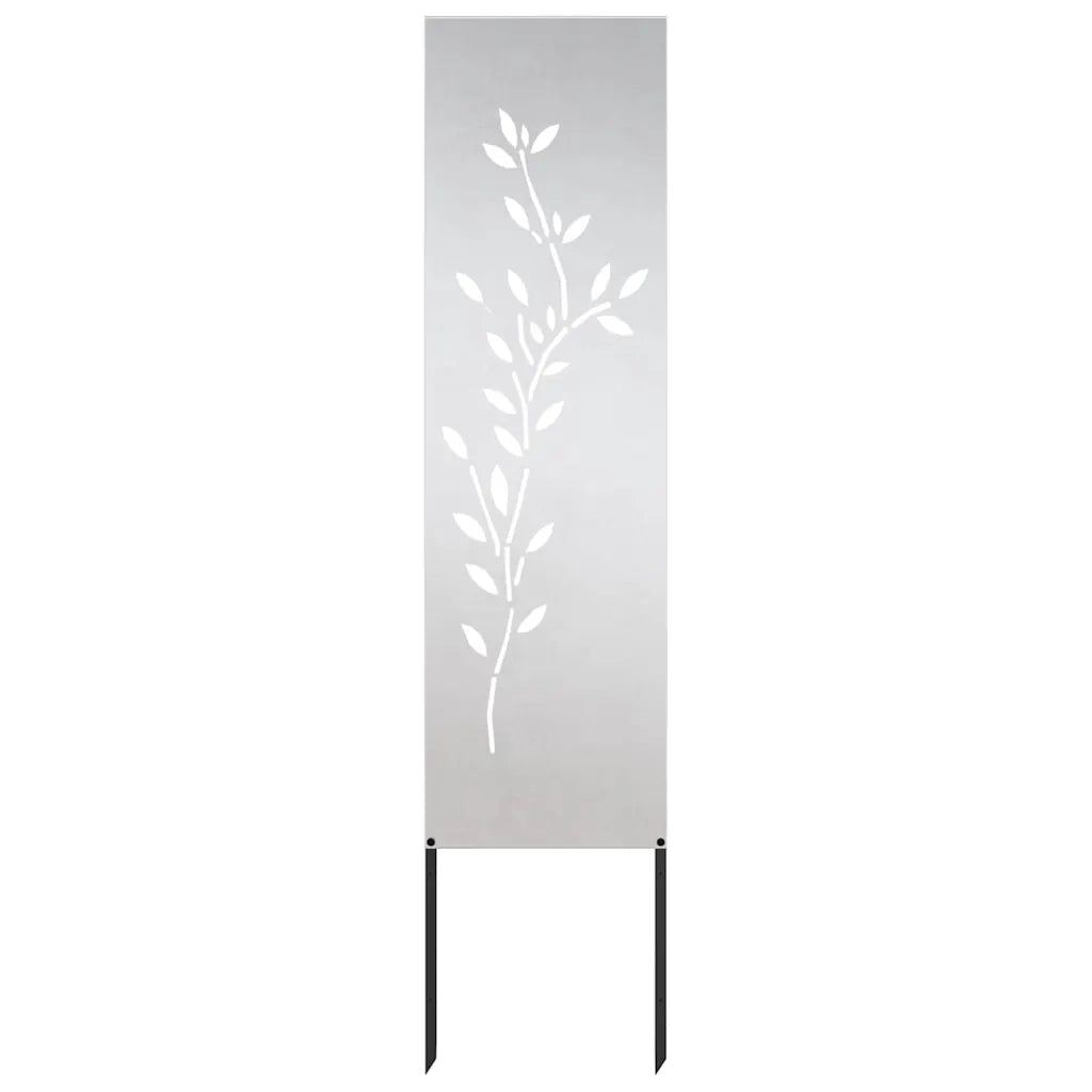 vidaXL Pannello Decorativo da Giardino Altro Argento 32 x 140 cm