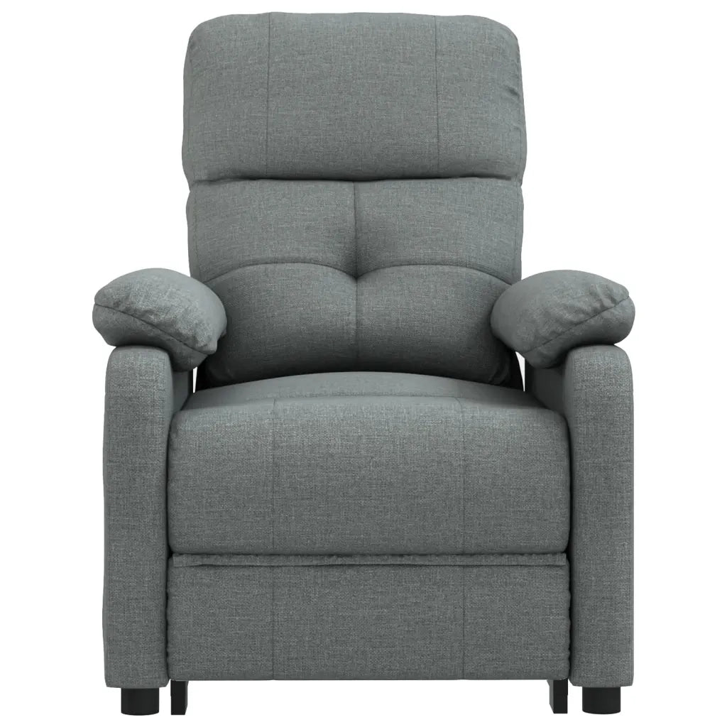 Poltrona Elettrica Reclinabile Grigio Scuro in Tessuto 3073803