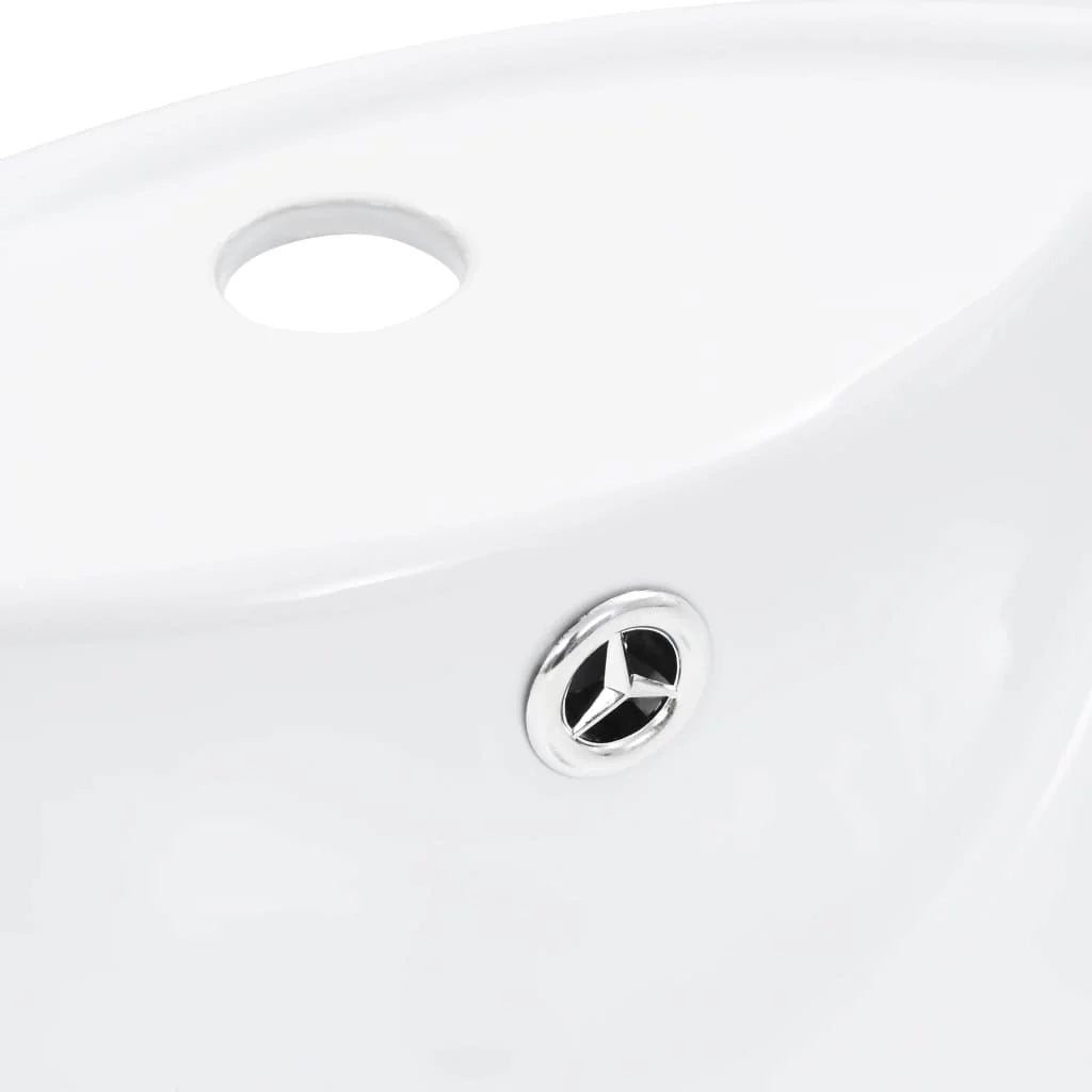 Lavabo da bagno con troppopieno diametro 46,5 cm ceramica bianca 02_0002612