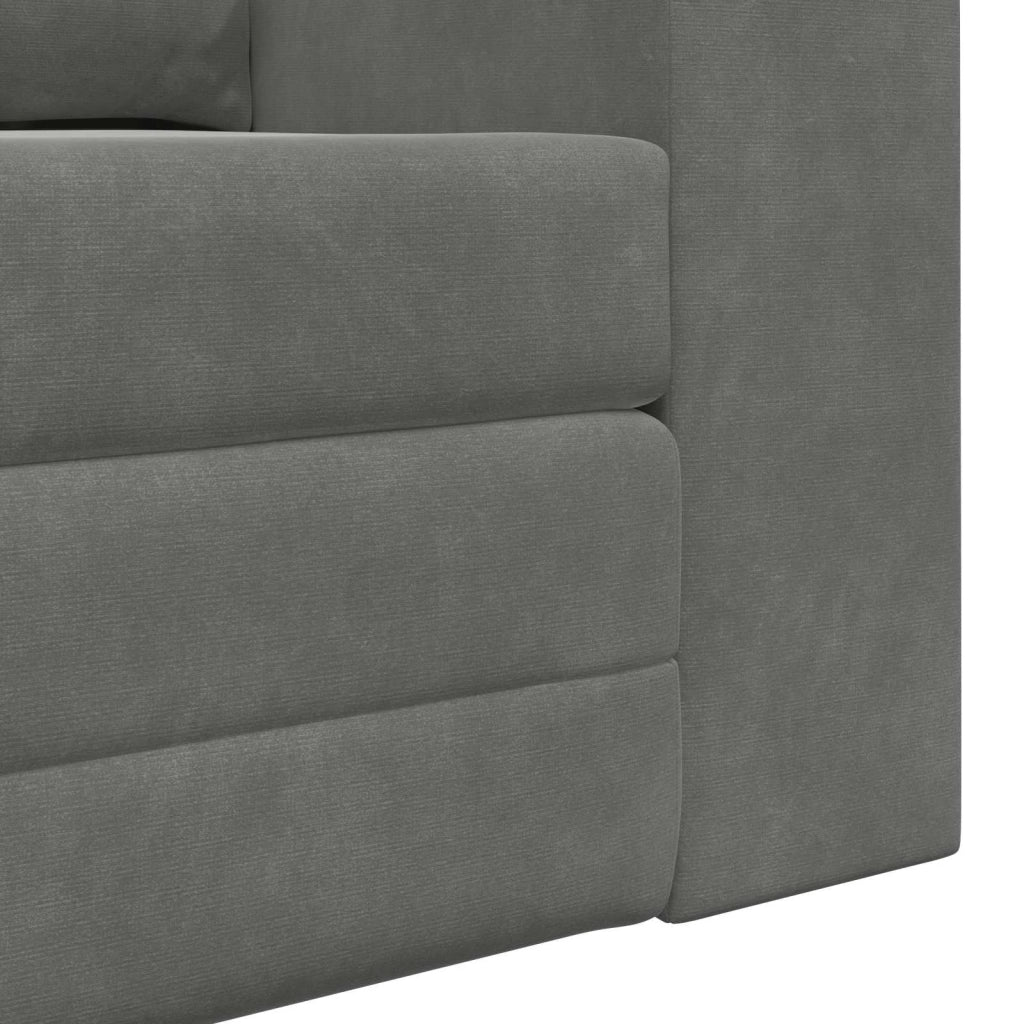 Divano letto Grigio scuro 148 x 71 x 83 cm Velluto 4106685