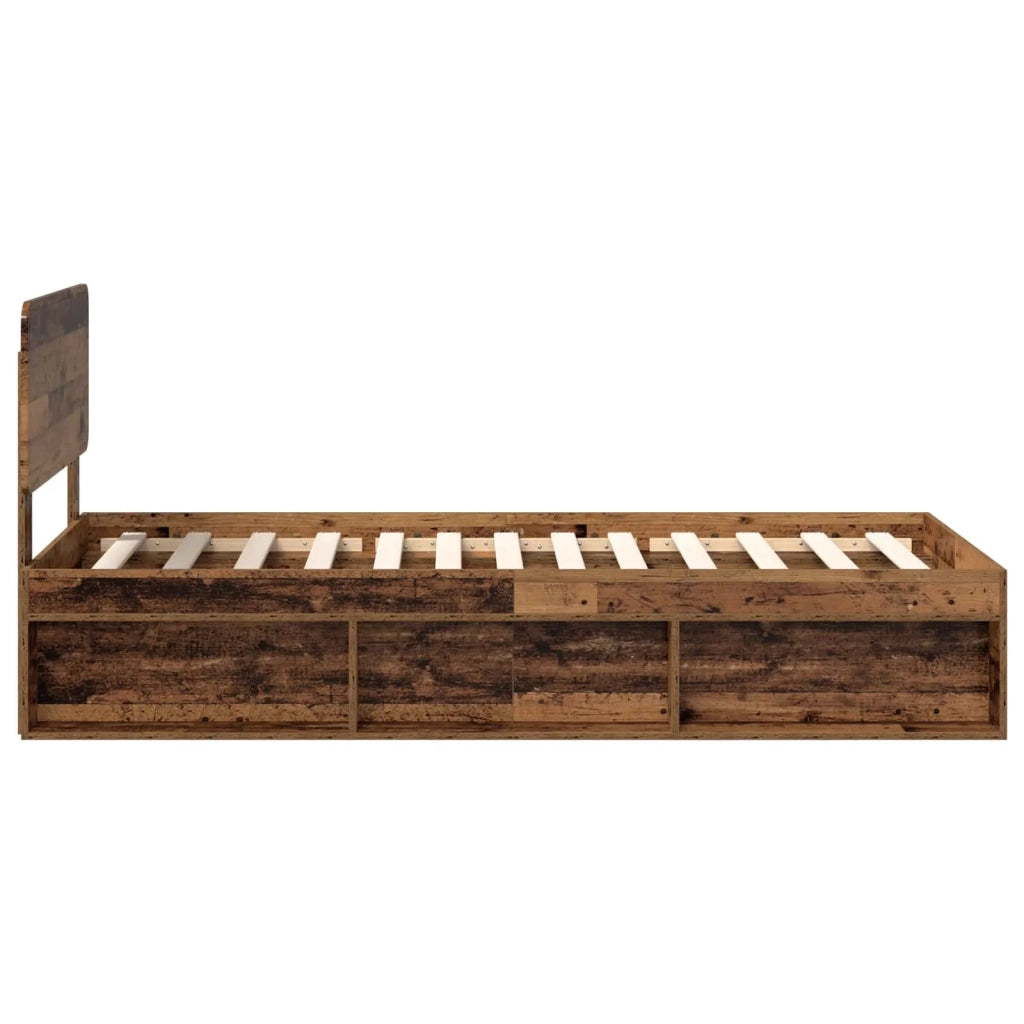 Struttura del letto Legno vecchio 100 x 200 cm Pino massello 3412121