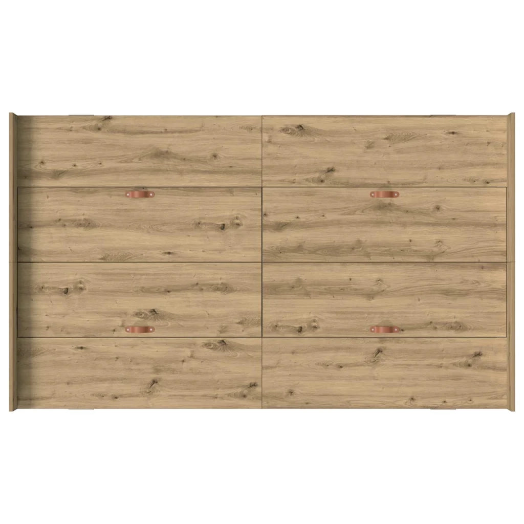 Struttura letto con contenitore Rovere artigianale 120 x 190 cm 3335332