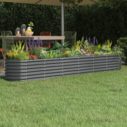 Letto da Giardino in Acciaio a Polvere 260x40x36 cm Antracitecod mxl 119350