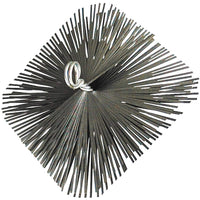 Scovolo quadrato in acciaio cm 25x25 pulizia della canna fumaria spazzacamino