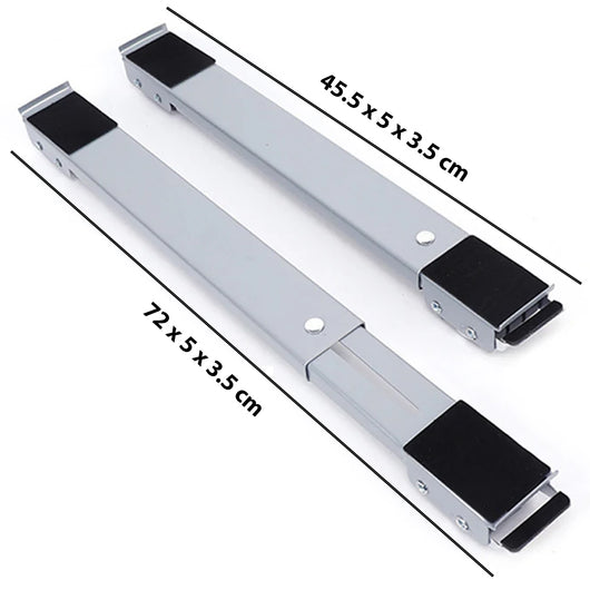 Base Lavatrice con Ruote Set 2 barre Sposta Mobili Frigorifero Asciugatrice
