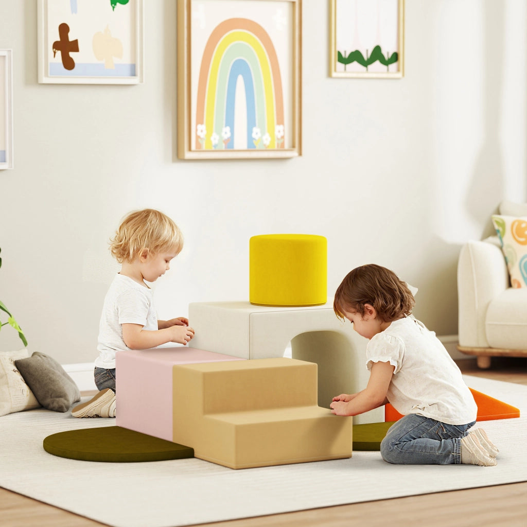 Costruzioni Morbide Bambini Interni ¨C zephmum ¨C Velluto Schiuma PU Arancione