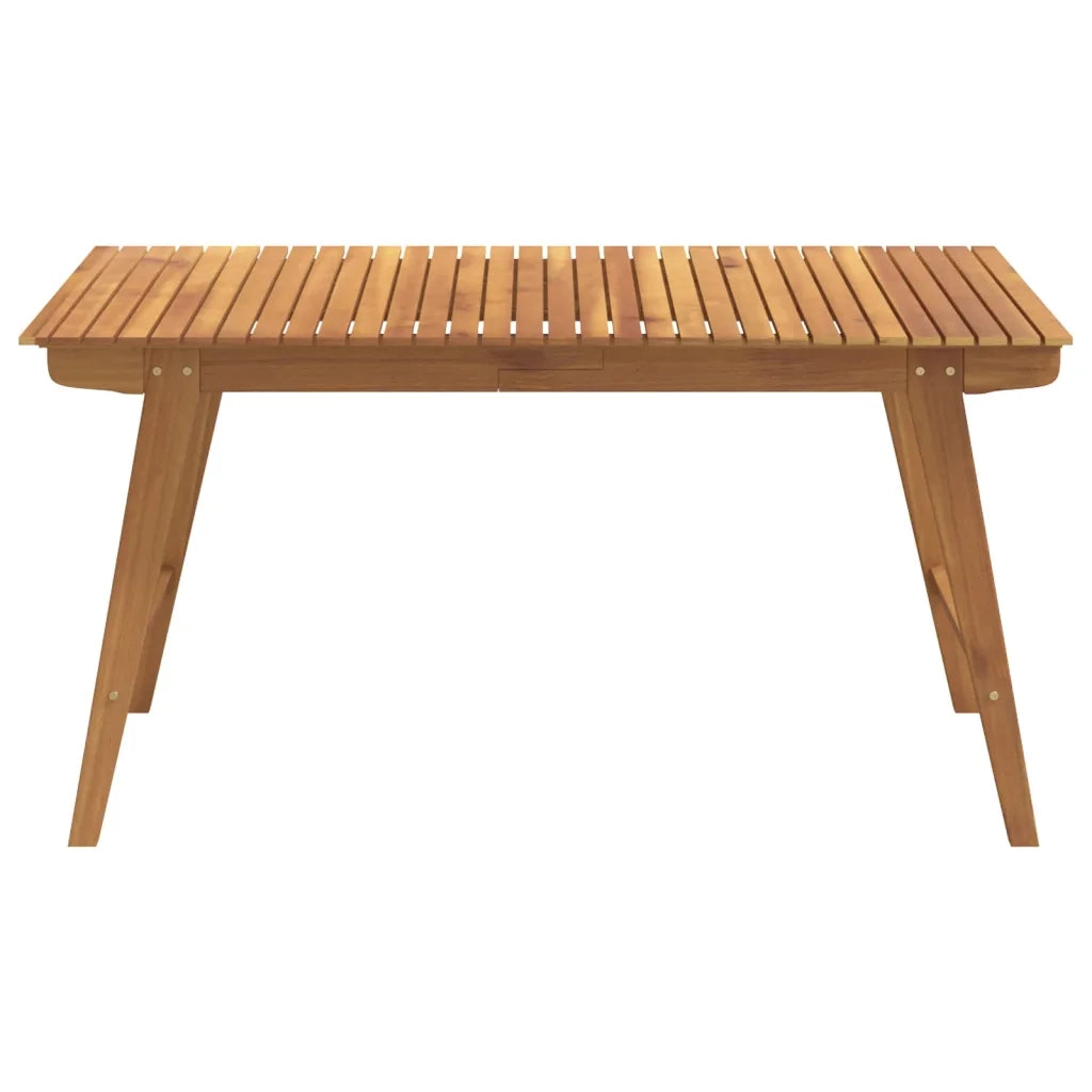 Tavolo da Giardino 150x90x75 cm Legno Massello di Acaciacod mxl 102390