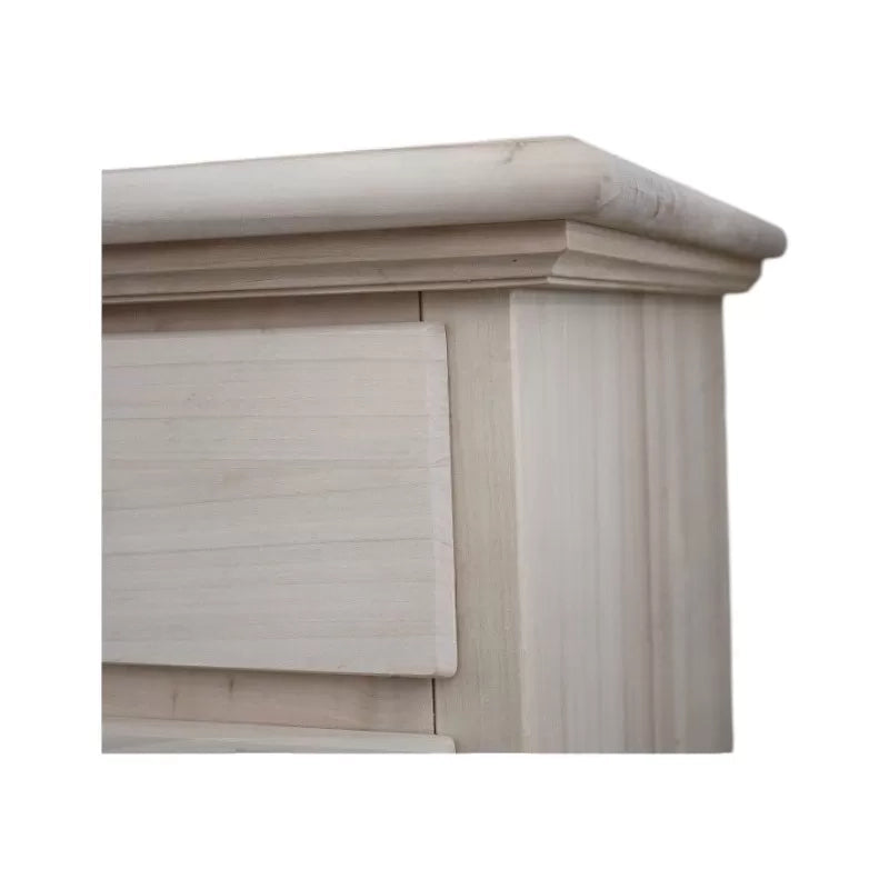 cassettiera classica 5 cassetti legno tinta noce 117x51x101 (466) - Mobili 2G