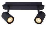 Faretto soffitto Lucide Lennert 2xGU10 5W 3000K nero IP44