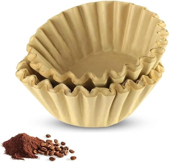 Filtro per caffè in legno da getto, 50 pezzi, con due diverse misure di filtro per caffè a mano per 1-4 tazze