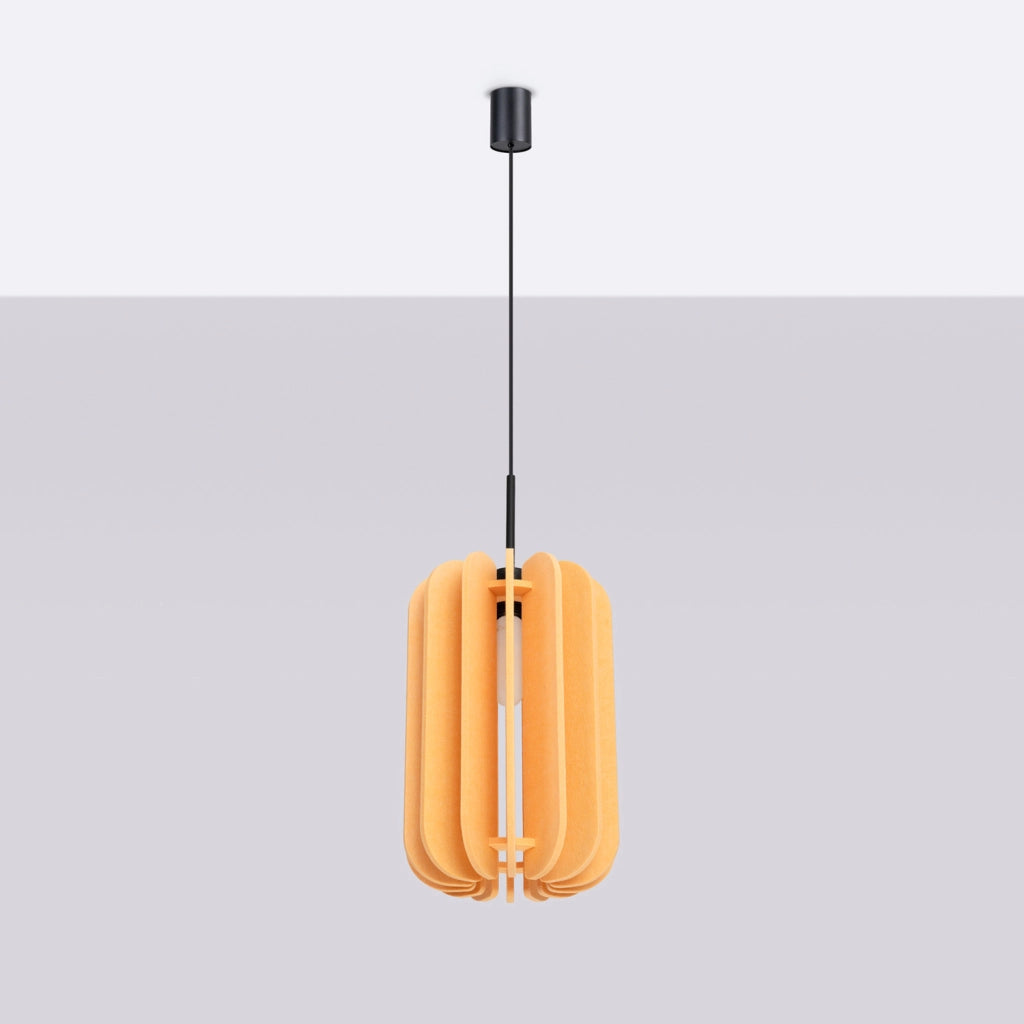 Lampada a sospensione MULA 27cm Paralume in feltro Struttura nera Design moderno