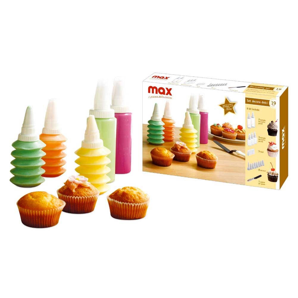 Set Decora Dolci Decorazione Pasticceria Biscotti Torte Confezione 19 Pezzi