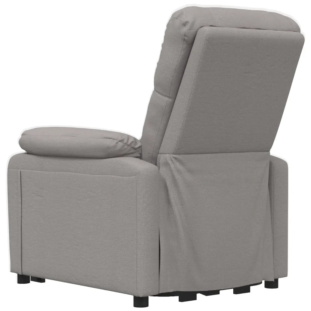 Poltrona Massaggiante | Sedia Relax Elettrica Tortora in Tessuto