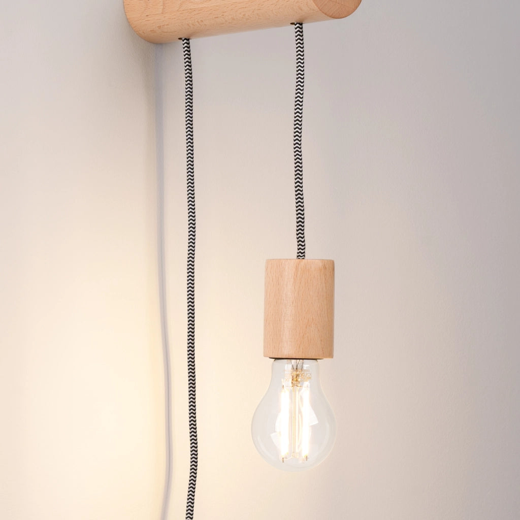 Lampada da parete NIMBI E27 con interruttore