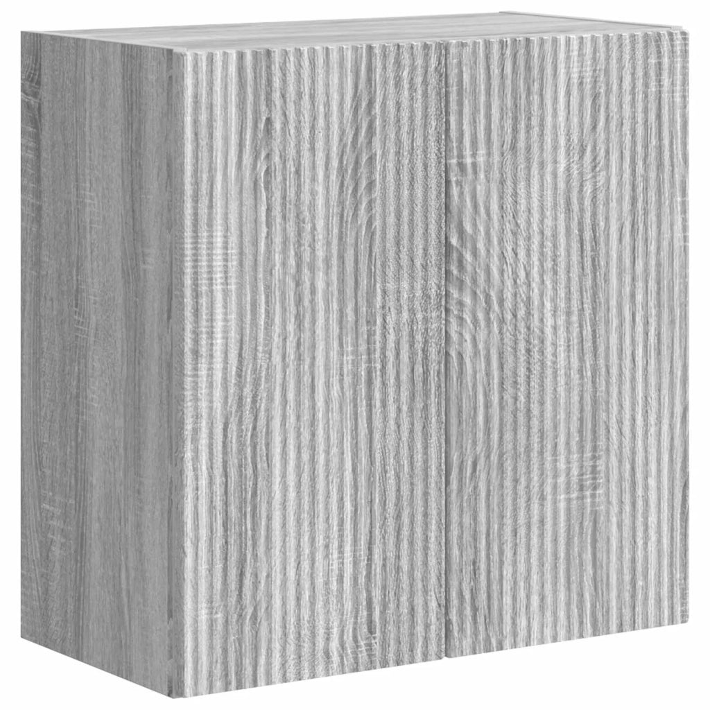 Set di Mobiletto da TV a Parete 6 pcs Grigio Sonoma