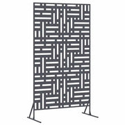 Schermo per Privacy Antracite 100 x 50 x 180 cm Acciaio CFW3287427